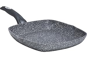 Aeternum, Madame Petravera 3.0 Plaque de Gril antiadhésive 28 x 28 cm, idéale pour l'induction, l'induction complète, Gris