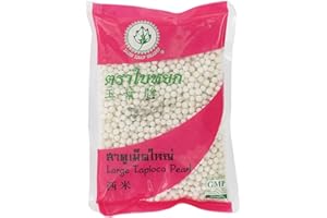 Jade Leaf Brand Perle Grandi di Tapioca Bianche, 400 Gr