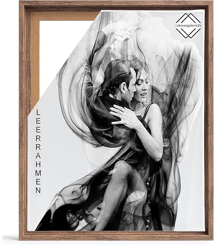 RahmenMax® Luzern Schattenfugenrahmen Aus Lackiertem Massivholz – 40x40 Cm, Schwarz, Für Keilrahmen & Leinwandbilder