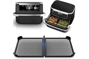 POFIBO Grille Anti Projection pour Air Fryer Ninja 10,4 L AF500EU - Adaptable à la cloison, Protection en Silicone Réutilisable pour Friteuse à Air Chaud, Protection Efficace de la Spirale Chauffante