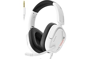 NUBWO HG04L Gaming Headset for PS5/PS4, Xbox Series X|S/Xbox One, Switch – 250g Lightweight, Clear Unidirectional Mic, Soft Memory Earmuffs, 3.5mm Jack for Gaming & Work