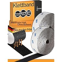 Klettband Selbstklebend 5m - Extra Stark Für Indoor & Outdoor