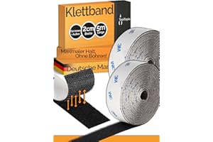 ‎TOOLTOPIA Velcro Tape Self-Adhesive Extra Strong Outdoor & Indoor 20 mm x 5 m Black (3M Brand Adhesive), Velcro I Velcro Tape, Velcro Tape for DIY, Crafts, Household, Sewing...ToolTopia Craft Quality