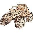 UGEARS Off-Road Vehicle with Chain Drive - 3D Wooden Puzzle Model Kit Car - 3D Puzzle Car Models for Building Yourself Men and Fans of Chains ATV Vehicles