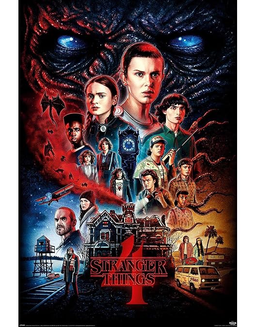 Netflixオリジナルシリーズ『STRANGER THINGS』ポスター。 Póster Stranger Things - A Netflix Original Series (61cm x 91,5cm