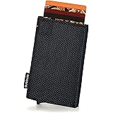 GUGGIARI® Porta Carte Credito Uomo - Portacarte RFID in Alluminio con Porta Monete e Tasca di Cortesia con Chiusura Magnetica