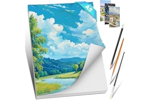 Romon Carta Acquerello, Carta per Acquerelli 300 g/m² Cotone Watercolor Paper Sketchbook A5, Album da Disegno Fogli Acquerello Album Acquerello per Pittori, Artisti, Disegno Tecnico, Pittura Acrilica