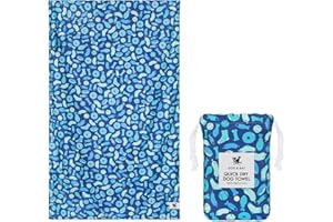 Dock & Bay Pet Towel - Super Absorbent & Quick Drying Dog Towels with Bag - 100% Recycled - A Dogs Dinner, Large (120x70cm, 47x27)