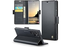 Phernykas Coque pour Samsung Galaxy S25 Ultra Étui Portefeuille Cover en Cuir PU Wallet avec Cartes Magnétique et RFID Protection Antivol Folio Housse Samsung S25 Ultra Case, Noir