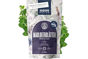 Mulberry Leaf Tea Monte Nativo (300g) - Mulberry Tea - Aromatic and 100% Pure and Natural Loose Herbal Infusion Without Additives - Healthy and refreshing