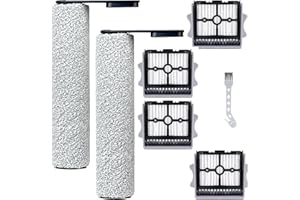 YYDSLEE Kit d'accessoires pour Tineco Floor One Stretch S6/S6 Stretch lite/S7 Stretch Ultra/i6 Stretch/i5 Stretch détachées aspirateur eau et poussière : 7 Pièces (2 Brosses + 4 Filtres + 1 Nettoyeur)