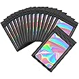 200pcs Mylar Bags,Holographic Bags Black Ziplock Baggies,Resealable Bags for Small Business Packaging, Sample Bags Foil Zipper Pouch Smell Proof Bags (7x10cm - 200 pcs, Black)