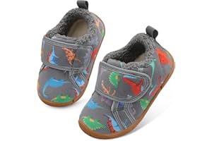 JOINFREE Baby Girl First Walking Shoes Anti-Slip Plush Baby Boys Slipper Shoes Cozy Toddlers Shoes