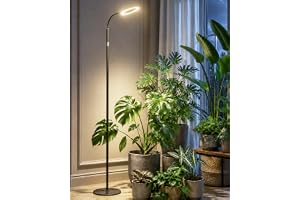Bamworld Odlingsljus Fullspektrum LED Golvlampa Med Justerbar Höjd 10 Ljusstyrkanivåer 3912H Timer Växtodlingsljus För Inomhu