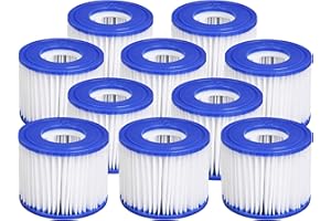 Castle Hot Tubs Bestway Filter Cartridge VI for Lay-Z-Spa Miami, Vegas, Monaco, Palm Springs (5 x Twin Packs, 10 Filters)