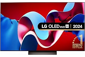 LG evo OLED55C44LA 55-Inch 4K UHD Smart TV, (α9 AI Processor Gen7, Dolby Atmos, Freeview Play and Amazon Alexa, 120Hz), Umber Brown [Model 2024]
