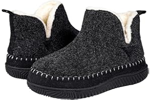 Zizor Women's Moccasin Bootie Slippers with Cosy Memory Foam, Ladies' Toasty Slip on House Shoes with Hard Outdoor Indoor Rubber Sole