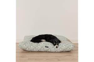 Dear Friend | Cama Perro 75x50x10 Gruesa y Acolchada 100% Algodón con Acabado Antimanchas - Cama Perro Antipelos, Trapo Húmedo y Desaparecen Manchas, Relleno Confortable, 100% Made in Spain