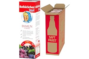 ‎ROTBÄCKCHEN ROTBÄCKCHEN Vital Immun Formel 3er Pack (3 x 450 ml) - Nahrungsergänzungsmittel mit Zink, Vitamin C und D3