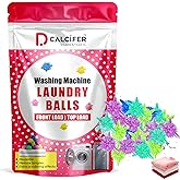 Dcalcifer Washing Machine Cleaner Balls, Reusable Tangle Free Clothes Cleaning Ball, Scrubbing Laundry Balls, Washing Balls E