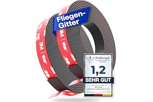 DANJOY® Taśma magnetyczna A+ B samoprzylepna (3 m) I mocny klej – mocny magnes I pasek magnetyczny z bardzo mocnym klejem 3M-VHB I idealna jako moskitiera okienna magnes i wiele innych.