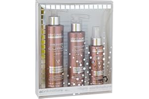 abril et nature - Set Capelli Ricci, Curly Definition Pack, Termoprotettore, Anticrespo e Idratante, Kit Ricci Perfetti, Capelli Mossi Definiti, 550 ml