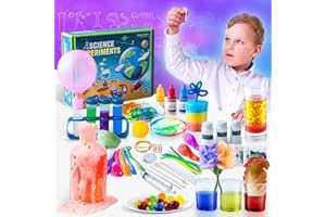 VEFOSAFE 50+ Wissenschaft Experimente Kits für Kinder - STEM Projekte Wissenschaftliche Spielzeug für Kinder 4 6 8 10 12 Jahre alt, Weihnachten Geburtstag Geschenke für Jungen und Mädchen, Chemie-Set