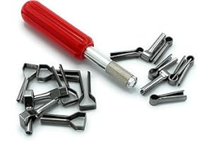 SYNYEY Juego de herramientas de soldadura de suelo con mango y enrutadores externos internos