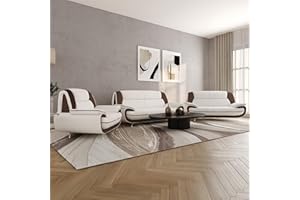 Imebel Sofa Set 3-2-1 für Wohnzimmer – Bequeme Couchgarnitur mit 3-Sitzer, 2-Sitzer & Sessel – Elegante Sitzgarnitur mit Stoffbezug – Ohne Schlaffunktion – Komfortable Polsterung – Modernes Design