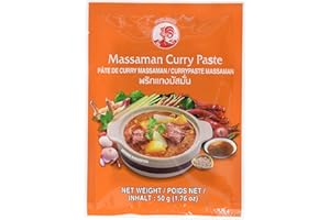 ‎COCK Cock Currypaste Matsaman, milde Schärfe, authentisch thailändisch Kochen, natürliche Zutaten, vegan, halal und glutenfrei (1 x 50 g)