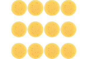 Ymapinc 12 st kökssvampar för diskning 7 x 7 cm rund eko skurare naturlig rengöring svamp cellulosa miljövänlig ingen lukt da
