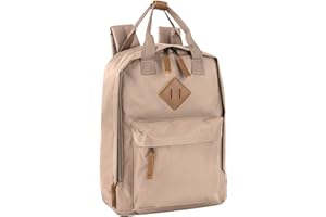 MADISON & DAKOTA Canvas Mini Backpack for Everyday & Day Pack Rucksack in Solid Color Blocks
