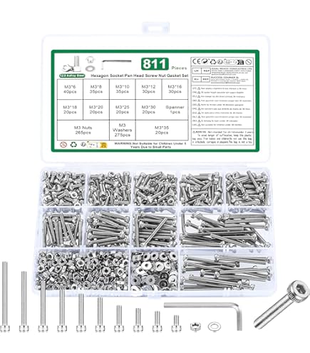 30 Viti M3x60mm Testa Cilindrica - Acciaio Inox 304, Phillips, Filettatura Grossa - Foto 8