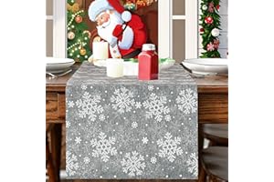 PXDUCN Table Runner, Christmas Decorations, 27 CM x 275 CM Christmas Table Decoration, Oliday Dining Table Runner, for Kitchen Dining Table Christmas Inside Outside Use