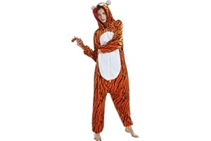 FunnyCos Adult Onesie Animal Pajamas Unisex Halloween Cosplay Costume Loungewear