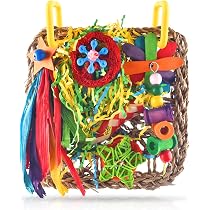 4 Stück Vogel-Kauspielzeug – Bunte Futterspielzeuge Für Sittiche & Nymphensittiche