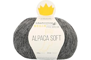 Schachenmayr Regia Premium Alpaca Soft, 100G anthrazit Handstrickgarne