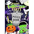 HENBRANDT 12x Mini Halloween Puzzle Books for Children A6 Activity Book Word Puzzle Colouring Fun Trick or Treat Party Bag Fillers Halloween Loot Bag Lucky Dip Favours for Boys and Girls