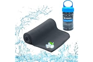 YQXCC Cooling Towel (120x30 cm) Ice Towel for Neck, Soft Breathable Chilly Towel, Microfibre Cool Towel for Yoga, Golf, Gym, Camping, Running, Workout & More Activities