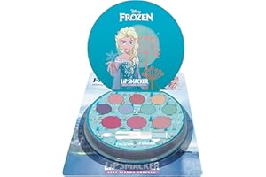 Lip Smacker Frozen Shimmer Color Palette, Set Trucchi Bambina di Frozen in 12-Pezzi, Creme Scintillanti, Pennelli per Fard e Trucco, Trucchi Bambina per un Divertimento Senza Fine, Regali Frozen