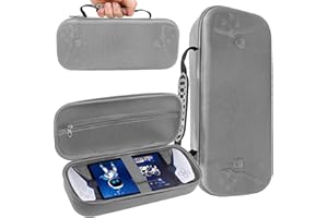 Nspiel Estuche para PS Portal PS5, Protector de Joystick Rígido Estuche PS Portal, Estuche Portátil Portátil para Viajes y Almacenamiento, Protector Total, para Accesorios PS Portal (Gris)