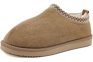 SMajong Chaussons Femme Homme Hiver Peluche Pantoufle d'intérieur Confort Chaud Chaussures pour la Maison extérieur 36-46 EU