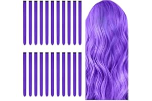 AOMIG Extensiones de Clip de Pelo Colores, 22pcs Extensiones Colores Niña Reutilizable, Mechas Pelo Niña Colores de 22 Pulgadas, Extensiones de Pelo para Mujer Niñas Festival Cosplay