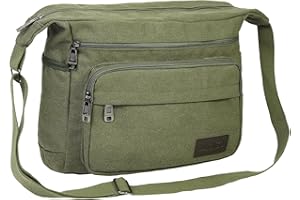 JAKAGO Wasserdichte Umhängetasche Herren,Multi-Tasche aus Segeltuch 15 Zoll Messenger Bag Arbeit Taschen für Herren & Damen,für Schule,Reisen,Arbeiten,täglicher Gebrauch