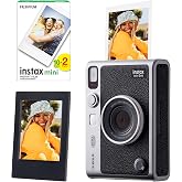 Instax Mini Evo Siyah Fotoğraf Makinesi 20li Film ve &Ccedil;er&ccedil;eve