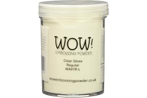WOW! Wow Embossing Powder Tolles Produkt. Präge-Pulver, großes Glas, 160 ml, klar, glänzend, normal