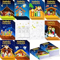 Adesivi Presepe Natale,Adesivi Religiosi Presepe Gesù Bambino - 12