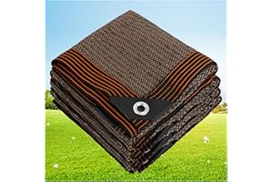 OTIGA Voile Ombrage,HDPE Toile D'ombrage Pergola Serres Filet D'ombrage,Protection Rayons 80-95% UV Filet D'ombrage,pour La Couverture VéGéTale/Jardin/Voitures/Terrasse/Camping,Marron,3x5m