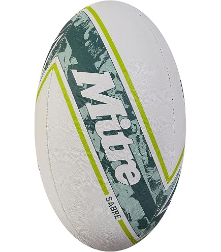 Rugbier Pallone Da Rugby Allenamento T5 Retro – Taglia 5, Peso 410-460g, Design Nero Con Scritte Bianche