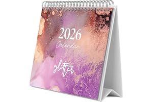 Grupo Erik: Calendario 2026 da Scrivania Glitter | Calendario da Tavolo 2026, Planner 2026 - Mensile da Tavolo